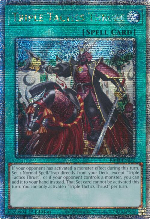 Triple Tactics Thrust (Quarter Century Secret Rare) [RA03-EN072] Quarter Century Secret Rare | Exor Games Dartmouth