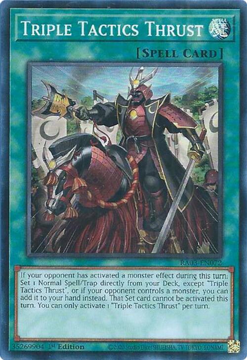 Triple Tactics Thrust [RA03-EN072] Super Rare | Exor Games Dartmouth