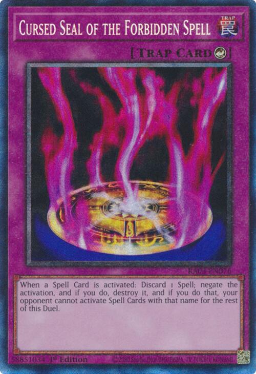 Cursed Seal of the Forbidden Spell (CR) [RA03-EN076] Prismatic Collector's Rare | Exor Games Dartmouth