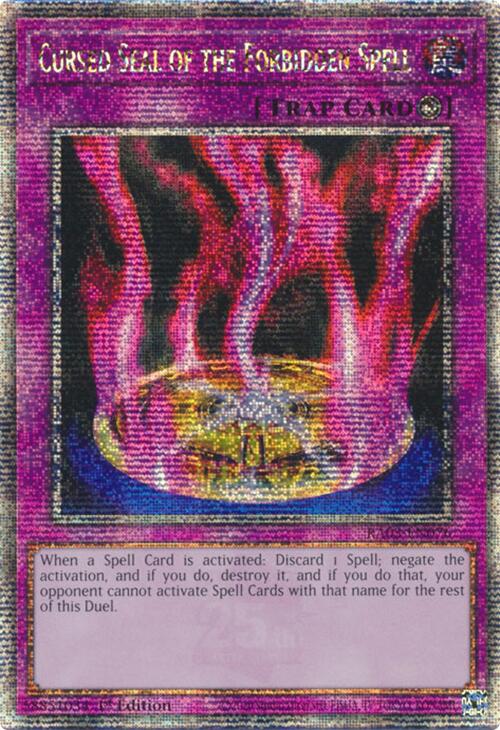 Cursed Seal of the Forbidden Spell (Quarter Century Secret Rare) [RA03-EN076] Quarter Century Secret Rare | Exor Games Dartmouth