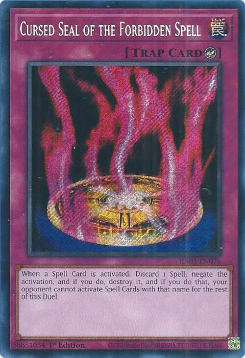 Cursed Seal of the Forbidden Spell (Secret Rare) [RA03-EN076] Secret Rare | Exor Games Dartmouth