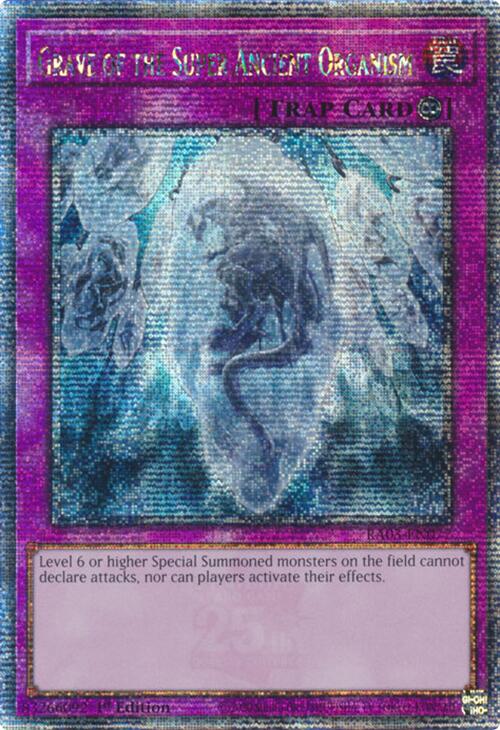 Grave of the Super Ancient Organism (Quarter Century Secret Rare) [RA03-EN077] Quarter Century Secret Rare | Exor Games Dartmouth