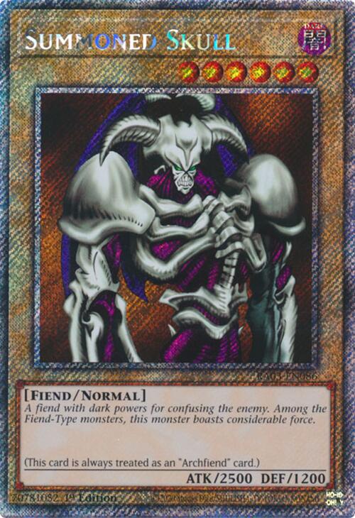 Summoned Skull (Platinum Secret Rare) [RA03-EN086] Platinum Secret Rare | Exor Games Dartmouth