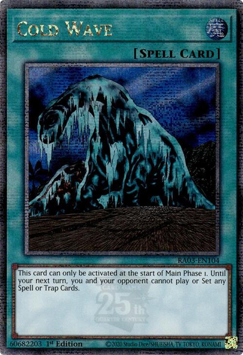Cold Wave (Quarter Century Secret Rare) [RA03-EN104] Quarter Century Secret Rare | Exor Games Dartmouth
