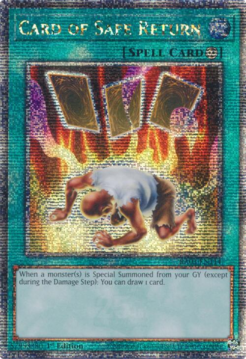 Card of Safe Return (Quarter Century Secret Rare) [RA03-EN114] Quarter Century Secret Rare | Exor Games Dartmouth