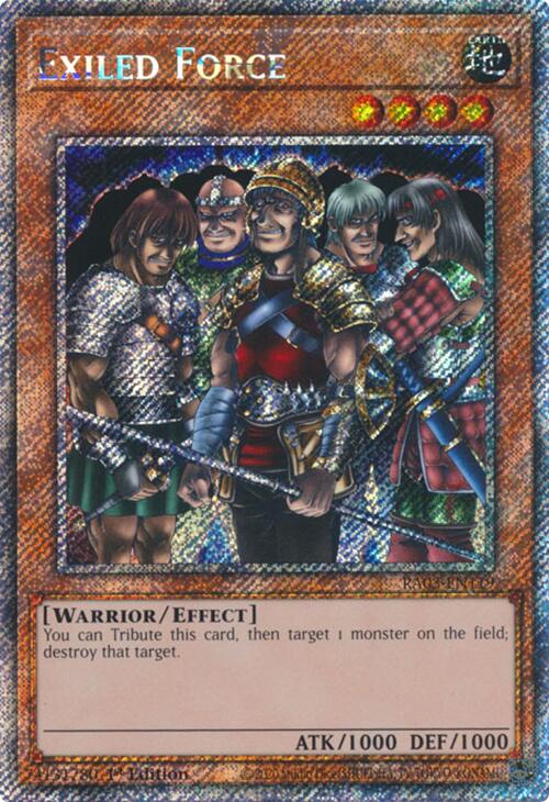 Exiled Force (Platinum Secret Rare) [RA03-EN119] Platinum Secret Rare | Exor Games Dartmouth