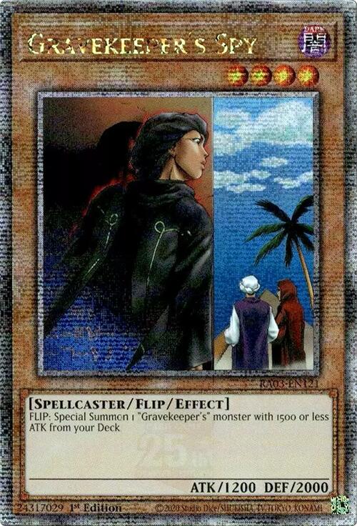Gravekeeper's Spy (Quarter Century Secret Rare) [RA03-EN121] Quarter Century Secret Rare | Exor Games Dartmouth
