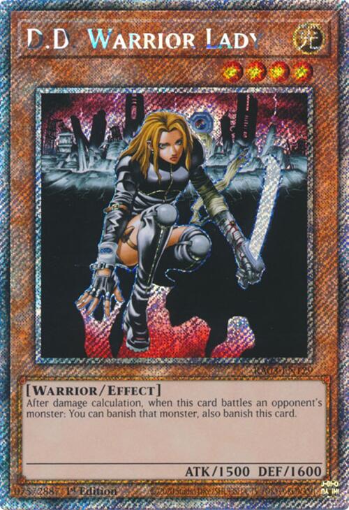 D.D. Warrior Lady (Platinum Secret Rare) [RA03-EN129] Platinum Secret Rare | Exor Games Dartmouth