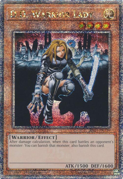D.D. Warrior Lady (Quarter Century Secret Rare) [RA03-EN129] Quarter Century Secret Rare | Exor Games Dartmouth