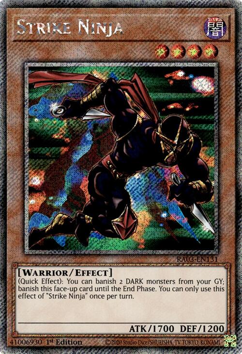 Strike Ninja (Platinum Secret Rare) [RA03-EN131] Platinum Secret Rare | Exor Games Dartmouth