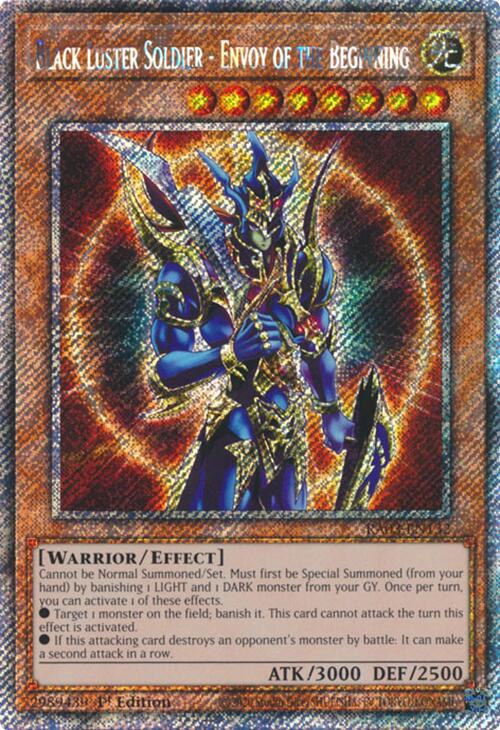 Black Luster Soldier - Envoy of the Beginning (Platinum Secret Rare) [RA03-EN132] Platinum Secret Rare | Exor Games Dartmouth