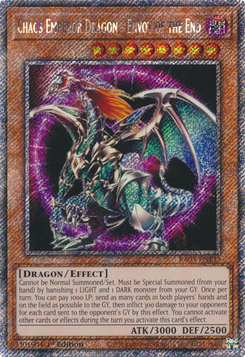 Chaos Emperor Dragon - Envoy of the End (Platinum Secret Rare) [RA03-EN133] Platinum Secret Rare | Exor Games Dartmouth