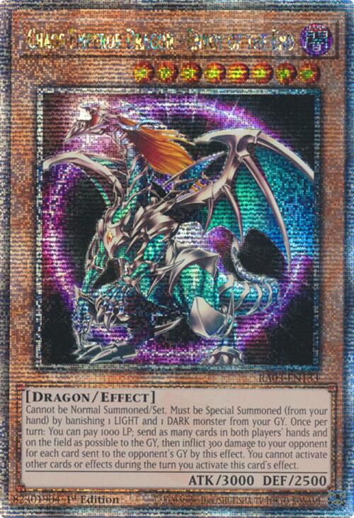 Chaos Emperor Dragon - Envoy of the End (Quarter Century Secret Rare) [RA03-EN133] Quarter Century Secret Rare | Exor Games Dartmouth