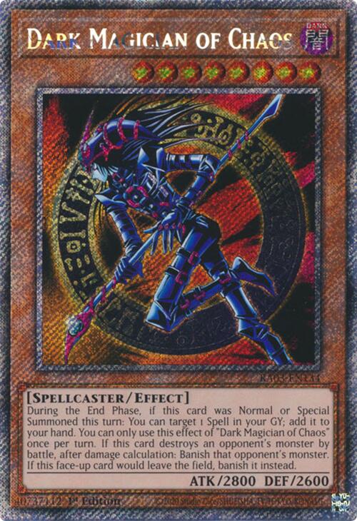 Dark Magician of Chaos (Platinum Secret Rare) [RA03-EN134] Platinum Secret Rare | Exor Games Dartmouth