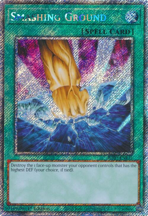 Smashing Ground (Platinum Secret Rare) [RA03-EN135] Platinum Secret Rare | Exor Games Dartmouth