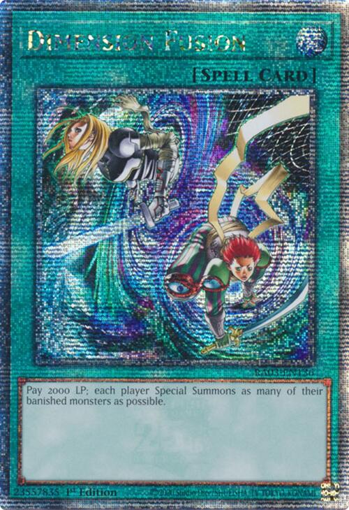 Dimension Fusion (Quarter Century Secret Rare) [RA03-EN136] Quarter Century Secret Rare | Exor Games Dartmouth