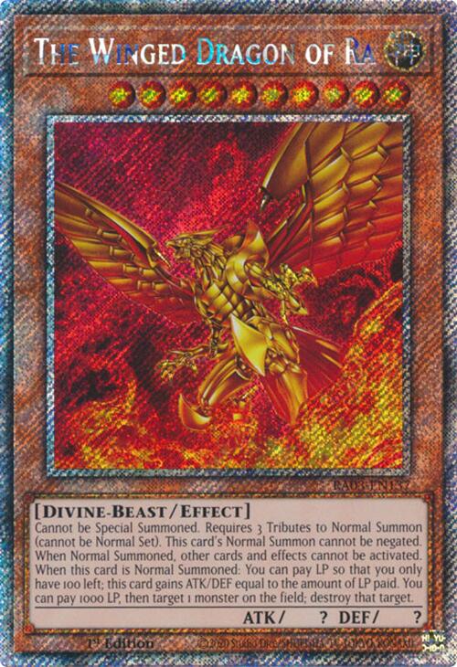 The Winged Dragon of Ra (Platinum Secret Rare) [RA03-EN137] Platinum Secret Rare | Exor Games Dartmouth