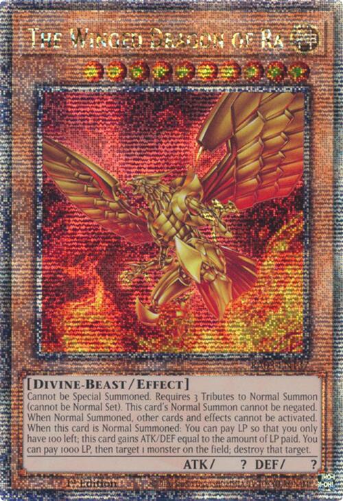 The Winged Dragon of Ra (Quarter Century Secret Rare) [RA03-EN137] Quarter Century Secret Rare | Exor Games Dartmouth