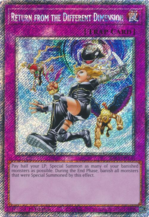 Return from the Different Dimension (Platinum Secret Rare) [RA03-EN140] Platinum Secret Rare | Exor Games Dartmouth
