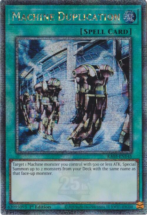 Machine Duplication (Quarter Century Secret Rare) [RA03-EN145] Quarter Century Secret Rare | Exor Games Dartmouth