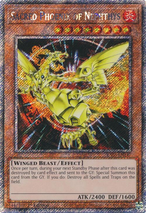 Sacred Phoenix of Nephthys (Platinum Secret Rare) [RA03-EN147] Platinum Secret Rare | Exor Games Dartmouth