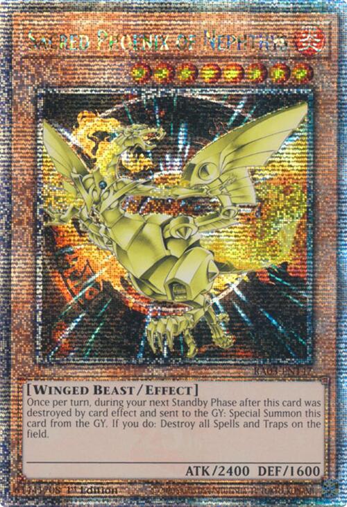 Sacred Phoenix of Nephthys (Quarter Century Secret Rare) [RA03-EN147] Quarter Century Secret Rare | Exor Games Dartmouth