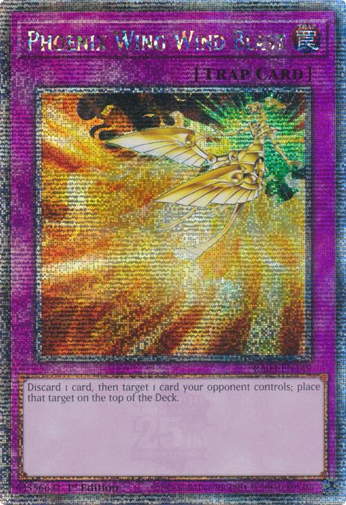 Phoenix Wing Wind Blast (Quarter Century Secret Rare) [RA03-EN149] Quarter Century Secret Rare | Exor Games Dartmouth
