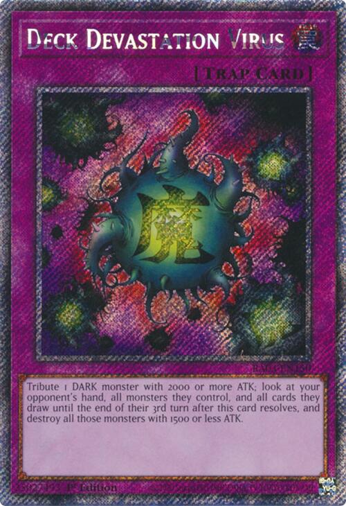 Deck Devastation Virus (Platinum Secret Rare) [RA03-EN150] Platinum Secret Rare | Exor Games Dartmouth