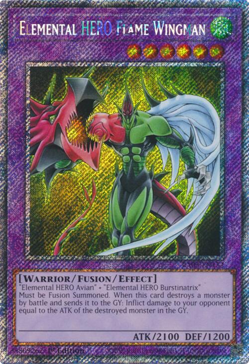 Elemental HERO Flame Wingman (Platinum Secret Rare) [RA03-EN152] Platinum Secret Rare | Exor Games Dartmouth
