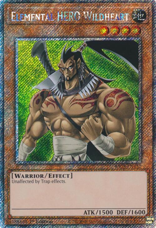 Elemental HERO Wildheart (Platinum Secret Rare) [RA03-EN157] Platinum Secret Rare | Exor Games Dartmouth