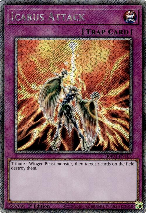 Icarus Attack (Platinum Secret Rare) [RA03-EN165] Platinum Secret Rare | Exor Games Dartmouth