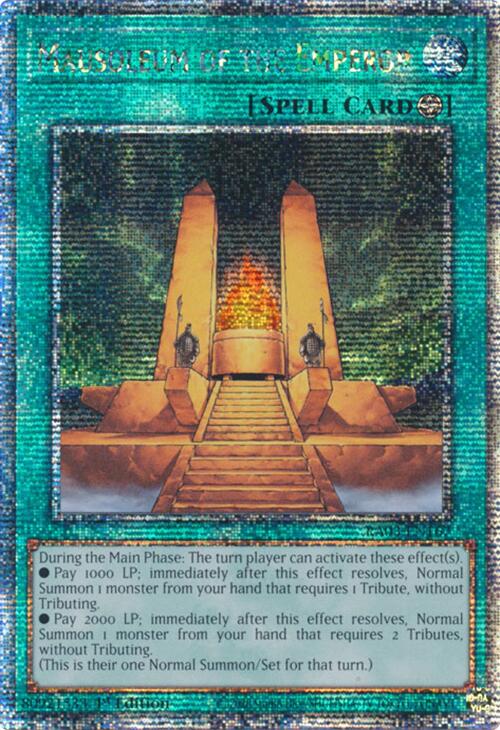 Mausoleum of the Emperor (Quarter Century Secret Rare) [RA03-EN167] Quarter Century Secret Rare | Exor Games Dartmouth