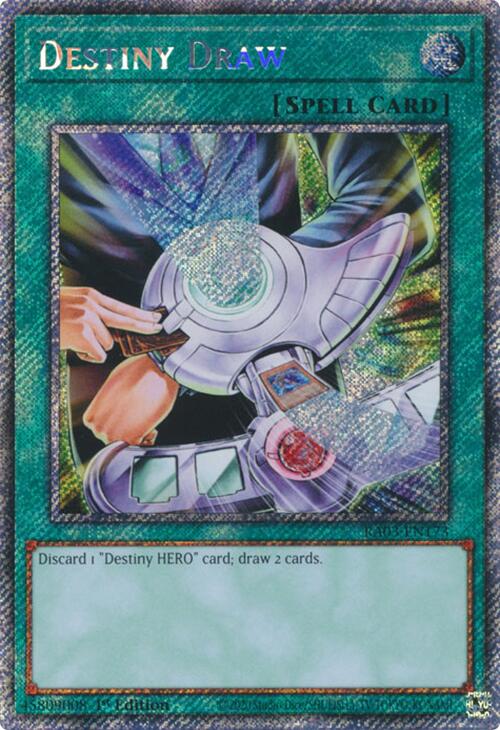 Destiny Draw (Platinum Secret Rare) [RA03-EN173] Platinum Secret Rare | Exor Games Dartmouth