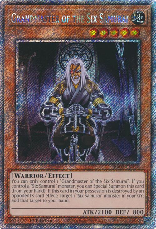 Grandmaster of the Six Samurai (Platinum Secret Rare) [RA03-EN174] Platinum Secret Rare | Exor Games Dartmouth
