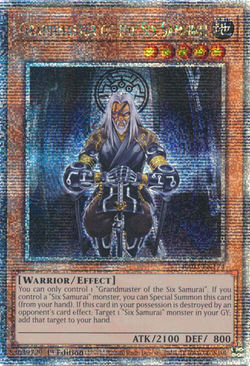Grandmaster of the Six Samurai (Quarter Century Secret Rare) [RA03-EN174] Quarter Century Secret Rare | Exor Games Dartmouth