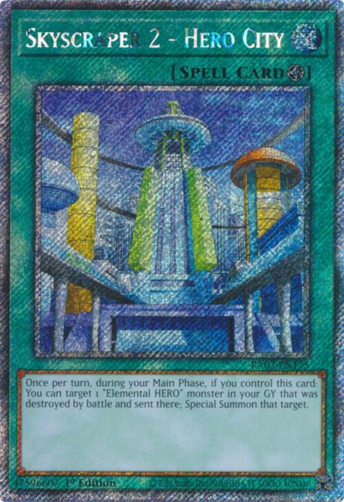Skyscraper 2 - Hero City (Platinum Secret Rare) [RA03-EN175] Platinum Secret Rare | Exor Games Dartmouth
