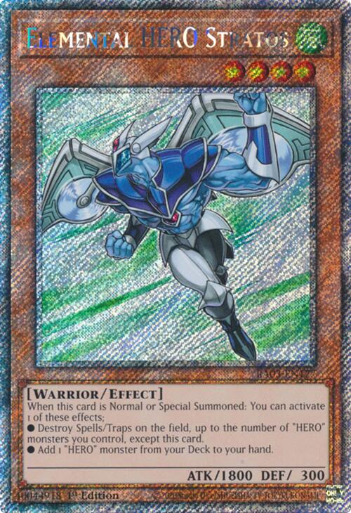Elemental HERO Stratos (Platinum Secret Rare) [RA03-EN177] Platinum Secret Rare | Exor Games Dartmouth