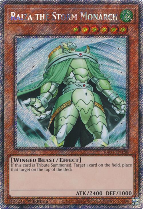Raiza the Storm Monarch (Platinum Secret Rare) [RA03-EN180] Platinum Secret Rare | Exor Games Dartmouth