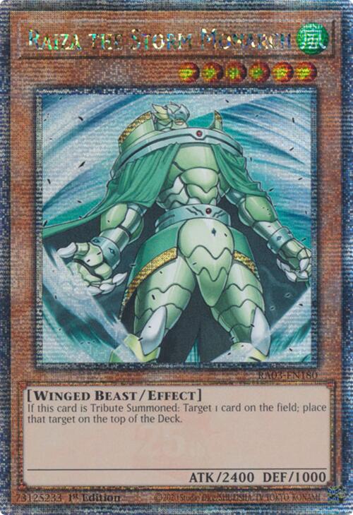 Raiza the Storm Monarch (Quarter Century Secret Rare) [RA03-EN180] Quarter Century Secret Rare | Exor Games Dartmouth
