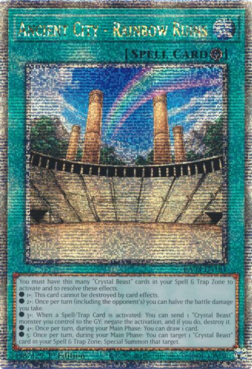 Ancient City - Rainbow Ruins (Quarter Century Secret Rare) [RA03-EN181] Quarter Century Secret Rare | Exor Games Dartmouth