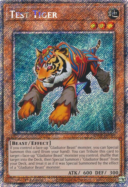 Test Tiger (Platinum Secret Rare) [RA03-EN189] Platinum Secret Rare | Exor Games Dartmouth