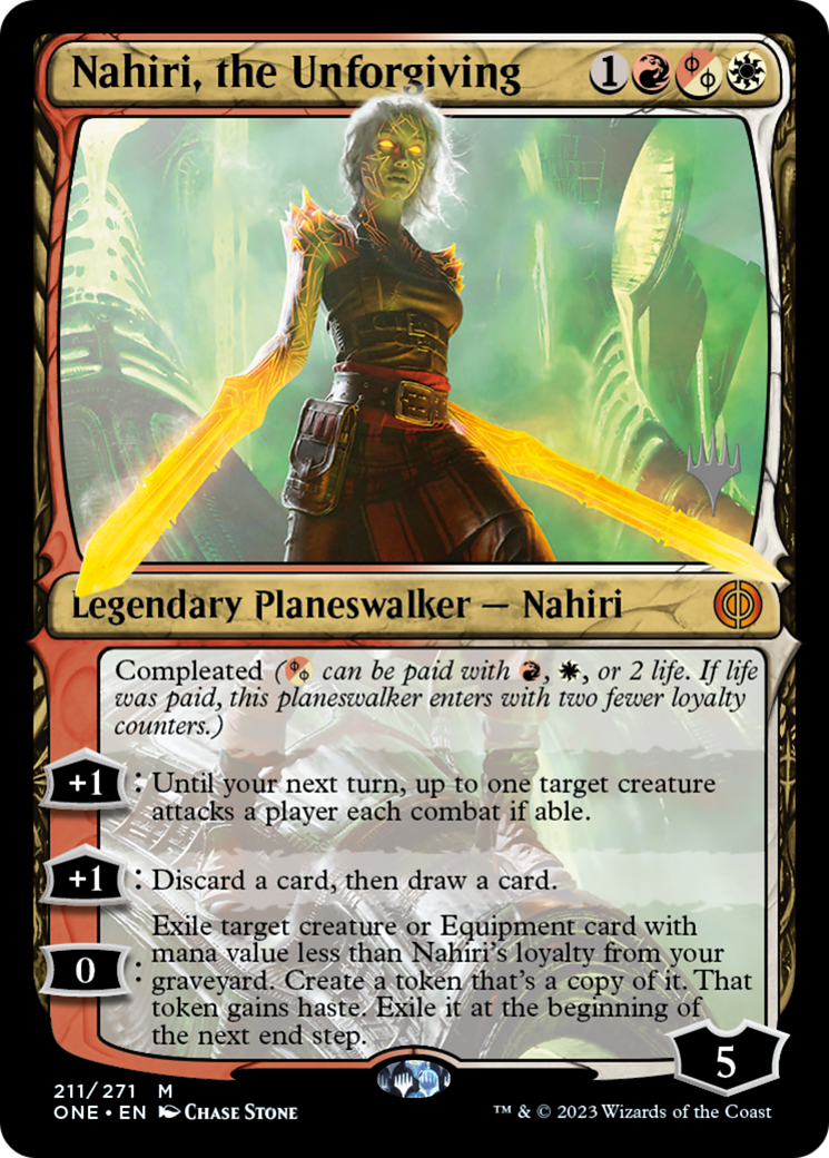 Nahiri, the Unforgiving (Promo Pack) [Phyrexia: All Will Be One Promos] | Exor Games Dartmouth