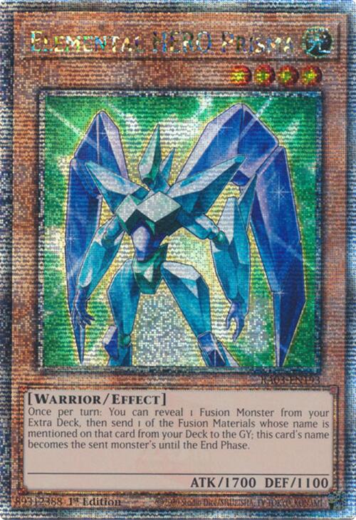 Elemental HERO Prisma (Quarter Century Secret Rare) [RA03-EN193] Quarter Century Secret Rare | Exor Games Dartmouth