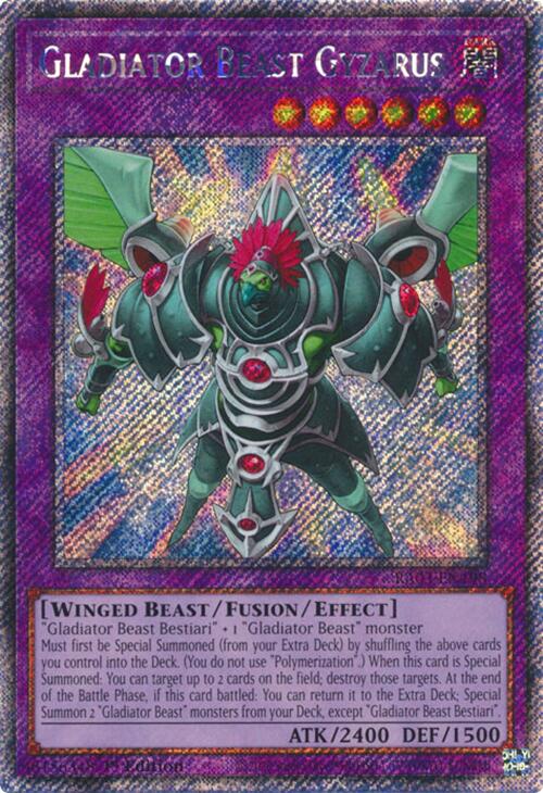 Gladiator Beast Gyzarus (Platinum Secret Rare) [RA03-EN198] Platinum Secret Rare | Exor Games Dartmouth