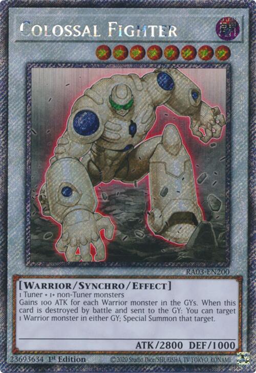 Colossal Fighter (Platinum Secret Rare) [RA03-EN200] Platinum Secret Rare | Exor Games Dartmouth