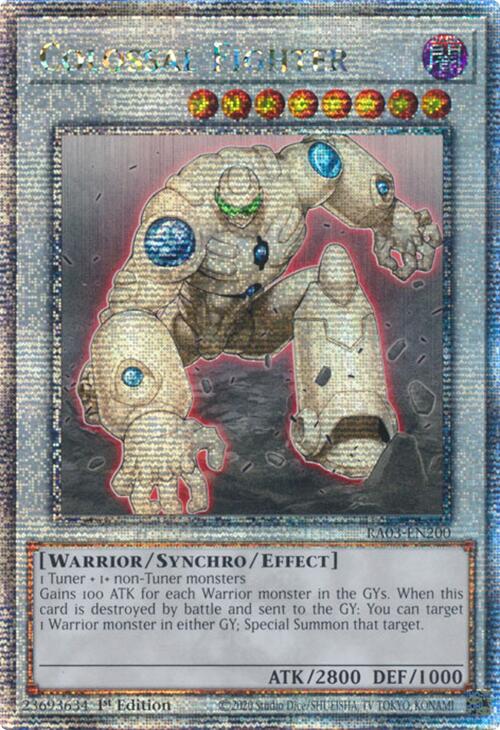 Colossal Fighter (Quarter Century Secret Rare) [RA03-EN200] Quarter Century Secret Rare | Exor Games Dartmouth