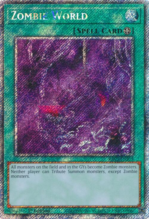 Zombie World (Platinum Secret Rare) [RA03-EN205] Platinum Secret Rare | Exor Games Dartmouth