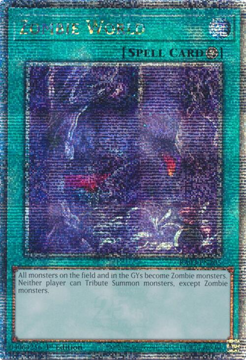 Zombie World (Quarter Century Secret Rare) [RA03-EN205] Quarter Century Secret Rare | Exor Games Dartmouth