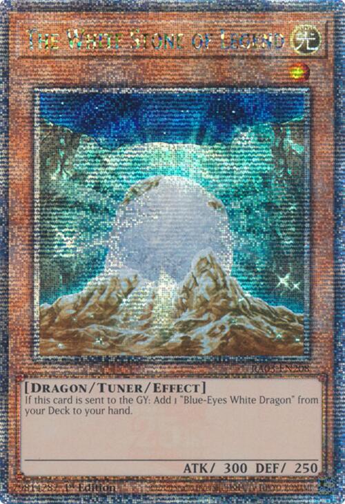 The White Stone of Legend (Quarter Century Secret Rare) [RA03-EN208] Quarter Century Secret Rare | Exor Games Dartmouth