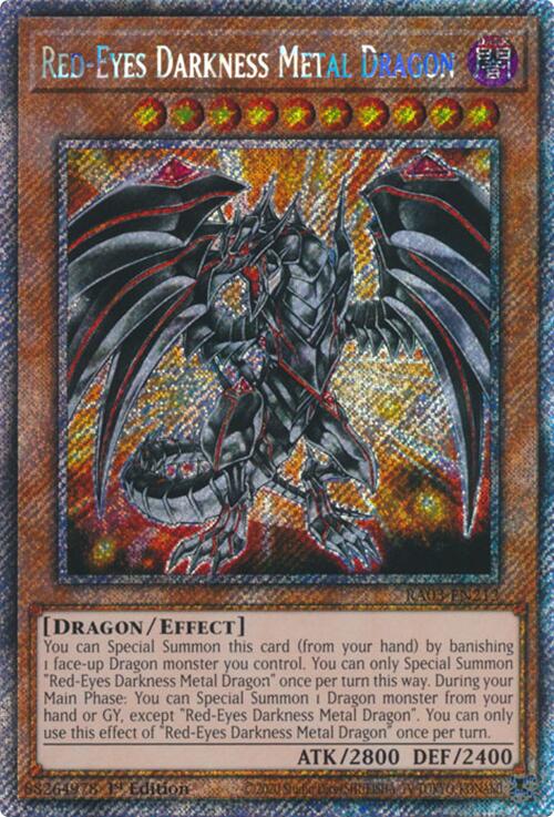 Red-Eyes Darkness Metal Dragon (Platinum Secret Rare) [RA03-EN212] Platinum Secret Rare | Exor Games Dartmouth